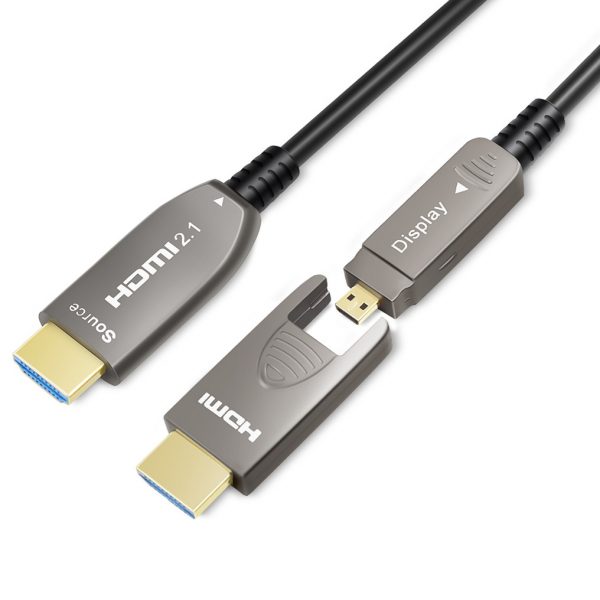 8K Fiber Optic HDMI 2.1 Cable type-A to type-D