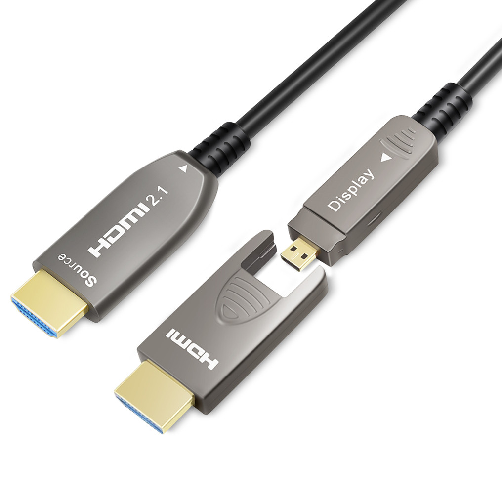 8K Fiber Optic HDMI 2.1 Cable type-A to type-D