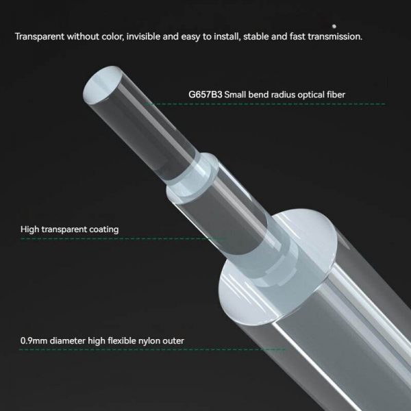 FTTR Transparent Invisible Fiber Cable structure-G657B3